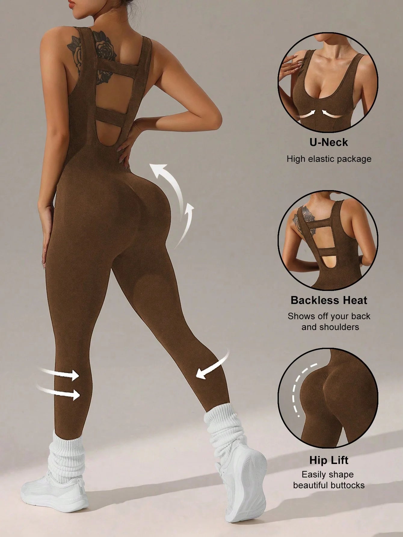 4 colors available Women's vest trousers jumpsuits - sexy hollow vest design - elastic and soft yoga running suit
