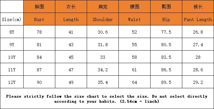 Casual Children's Clothing Set Solid Color Printed round Neck Short Sleeve Top with Wide Leg Shorts Pants for Kids