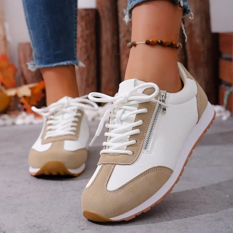 Roman Trendy Spring/Autumn Running Shoes Student Campus Flat Vulcanized Shoes Fashion Sneakers Casual Comfortable Round Head