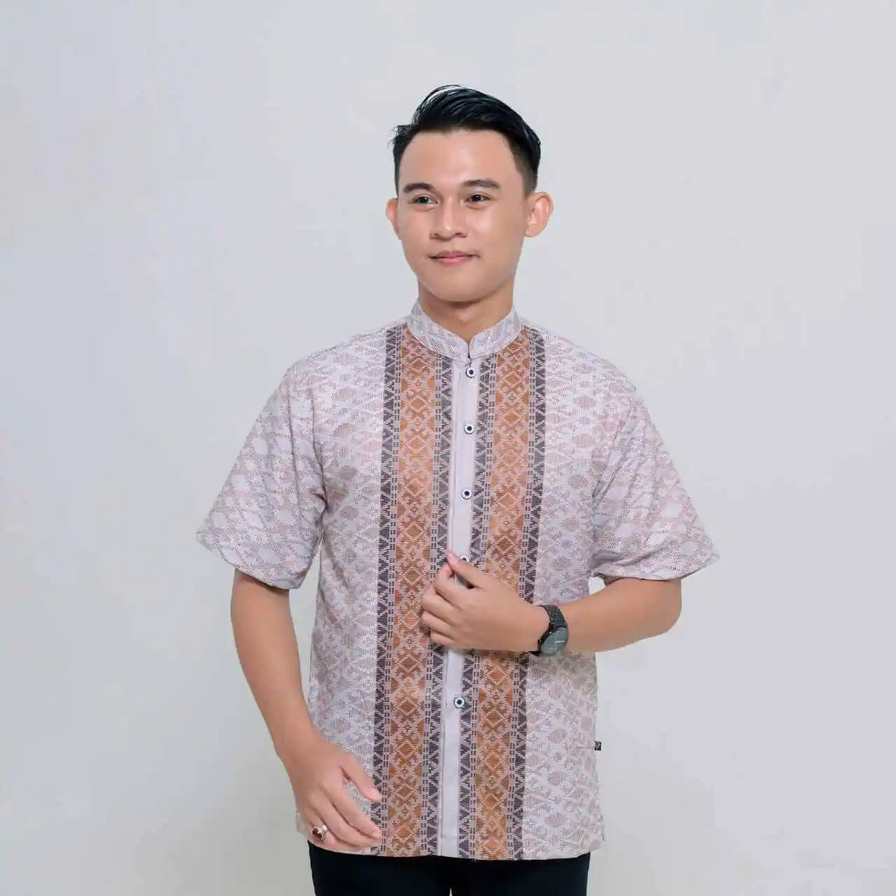 2025 Vintage African Style Men's Retro Ethnic Tribal Short Sleeve Shirt Tops Fashion Casual Vacation Streetwear Men's Shirt