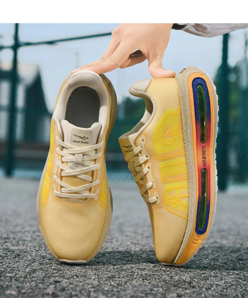 Men Sports Running Shoes Casual Marathon Breathable Lightweight Women's Comfortable Athletic Nonskid Walking Sneakers Outdoors