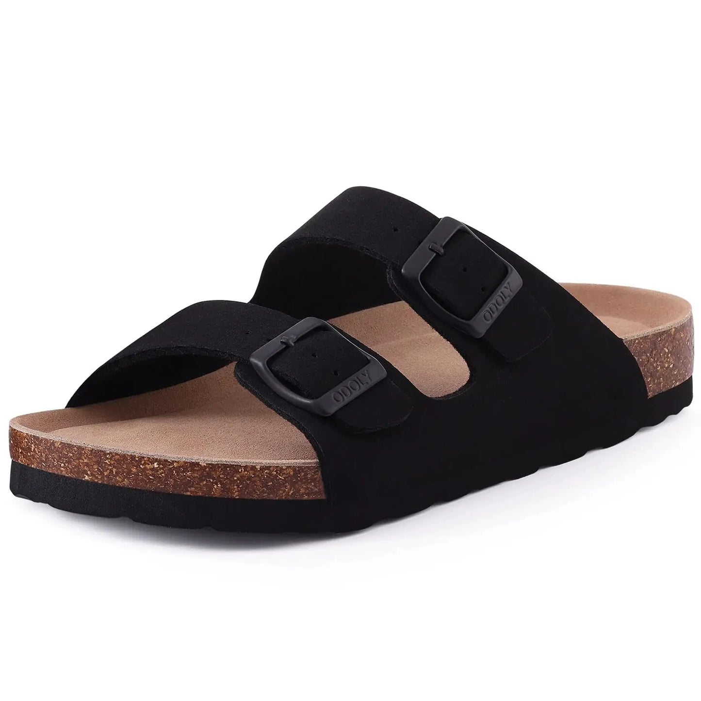 Evshine Men' s Cork Suede Mules with Arch Support Classic Potato Shoes Cozy Cork Footbed Clogs Slippers Men Fashion Beach Sandal