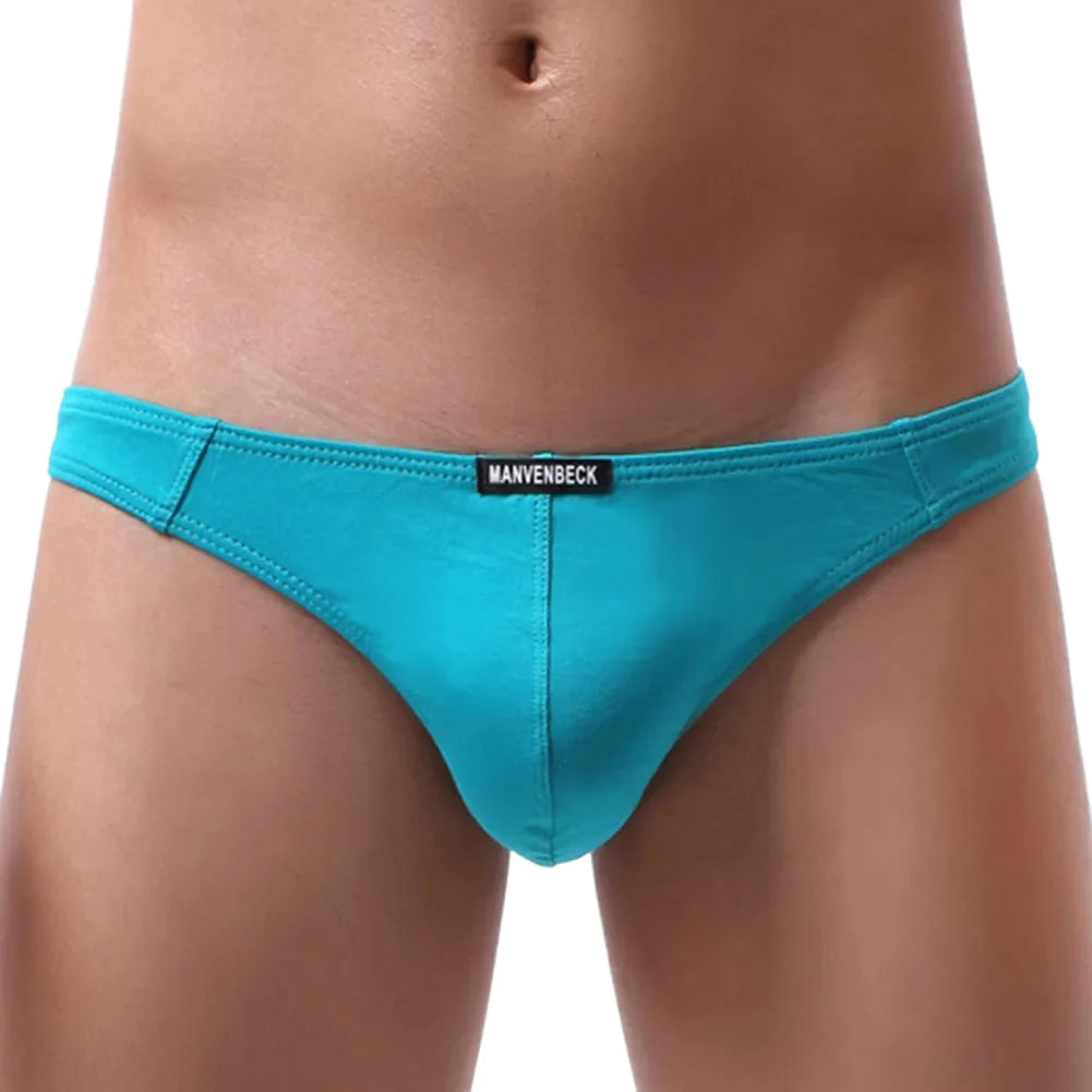 Breathable Thong Cotton Underwear All Seasons Use Bulge Pouch Briefs High Stretch Fabric Night Time For Night Wear