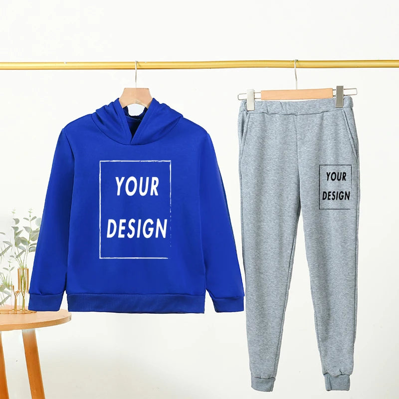 Kids Fashion 2pcs Pullover Hoodie+Pants Suits 1-8Y Years Boys Girls Casual Long Sleeve Sportswear Tracksuits Children Clothes