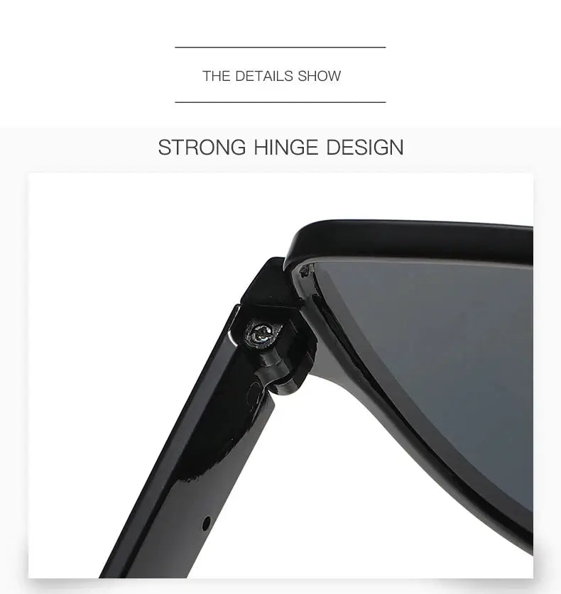 Fashion New Retro Oversized Sunglasses Women Integrated Frame Eyeglasses Punk Style Street Photography Glasses BAZAARHUBO