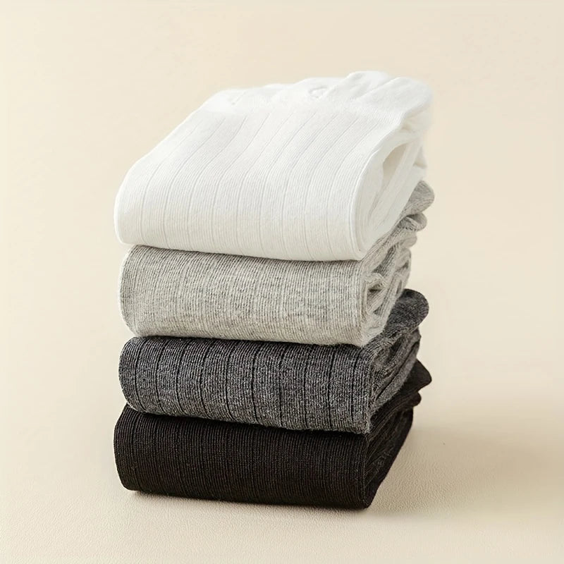 Men's Cotton Sweat Absorption Split-toe Knee-high Socks Breathable High Quality Soft Male Sock Comfortable Fashion Casual Sox