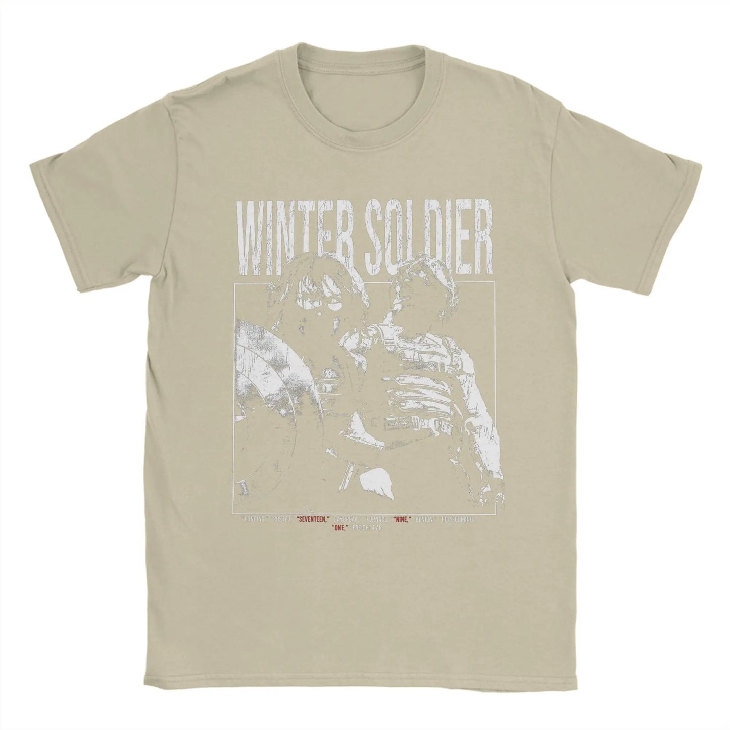 2026 Bucky Barnes Thunderbolts Winter Soldier Sebastian Stan T-Shirts for Men Cotton Tee Shirt O Neck T Shirts Birthday Clothes