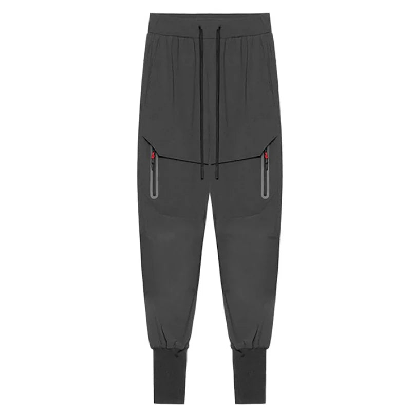Mens Summer Quick Dry Streetwear Trousers Man Running Joggers Pants Sweatpants Bodybuilding Sports Compression Trackpants