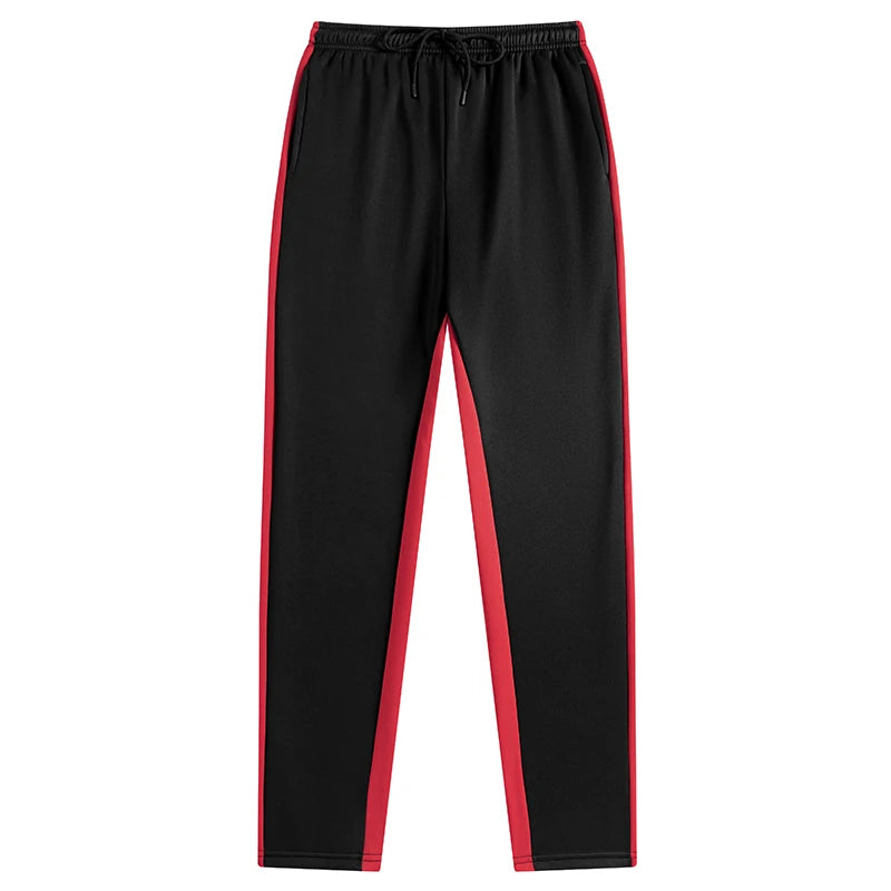 Mens Athletic Workout Running Jogging Sweatpants Fall Winter Warm Cozy Joggers Pants Colorblock Patchwork Trousers Activewear