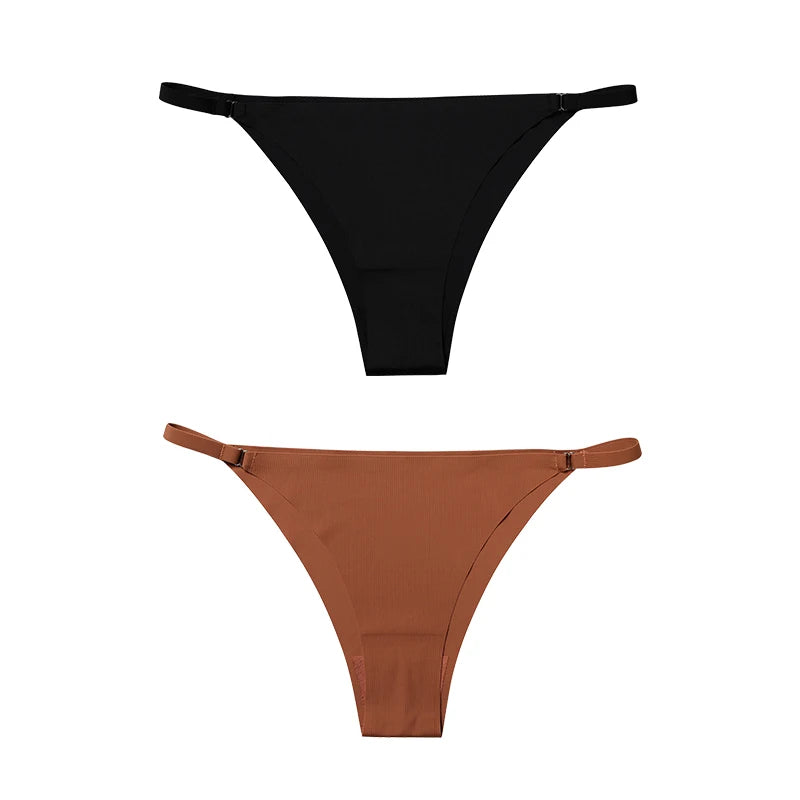 1Pc/2Pcs/4Pcs/7Pcs/Set Hot Sale Women's Panty Thin Belt Sexy Cotton Crotch Briefs Comfortable Breathable Seamless Panties