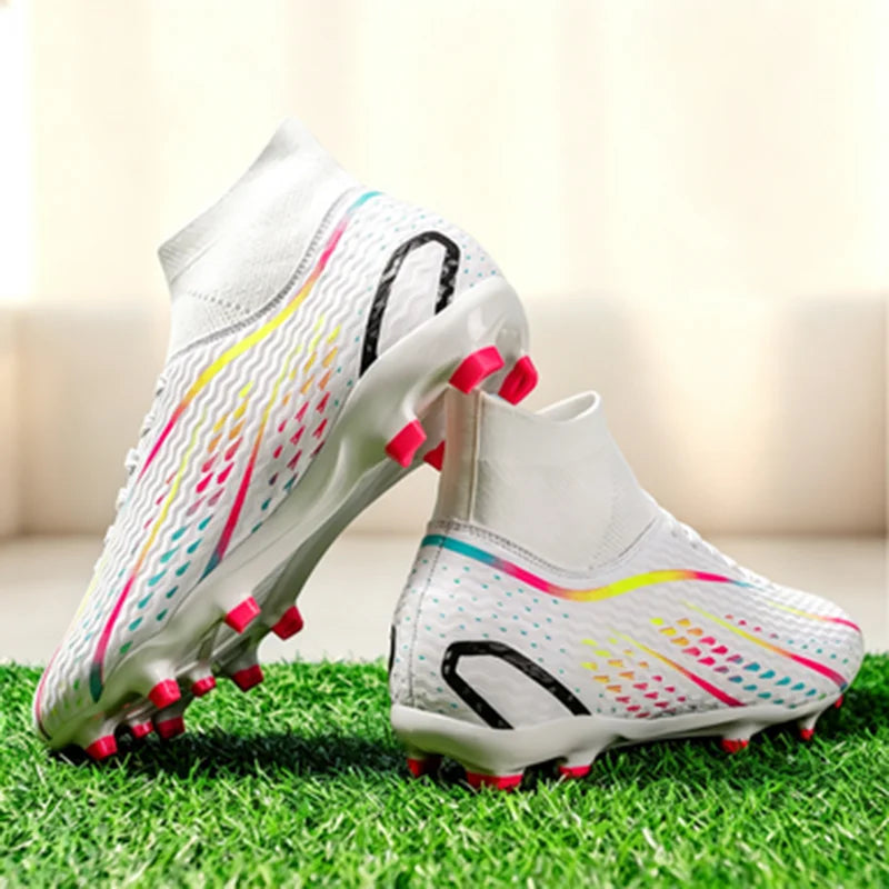 Elite AG/FG Soccer Boots, Carbon Fiber Speed Plate, Premium PU Upper, TPU Long Studs, Designed for Elite-level Performance on N