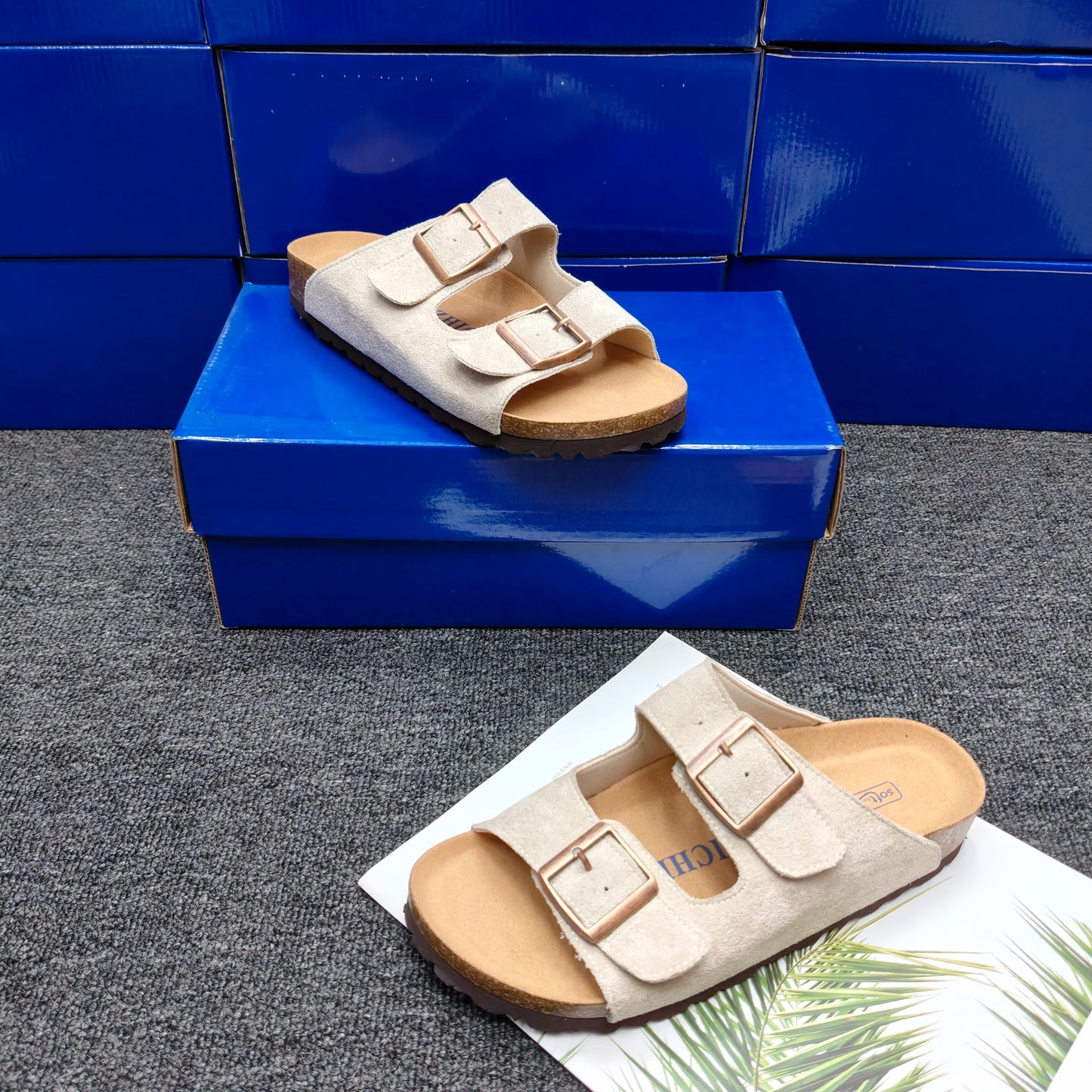 High Quality Leather Sandals for Men and Women CasualComfortable Anti-Slip Spring and Autumn Beach Shoes for Fashion Slippers