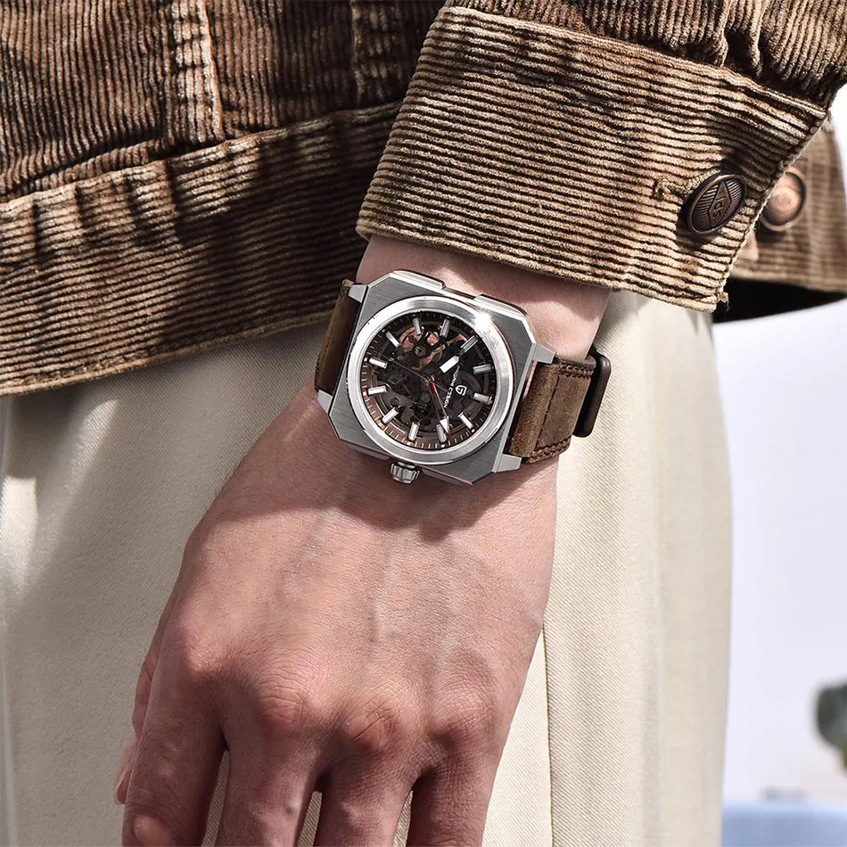 PAGANI DESIGN New Hollowed Men Mechanical Watch Top Brand Sapphire Glass Clock Classic Luxury Waterproof Automatic Men's Watches