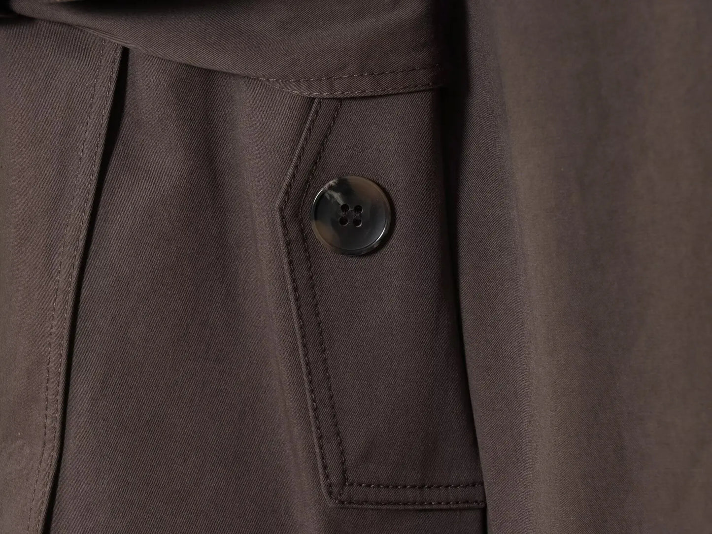 ETJ Autumn 2025 new collection  women's British style lapel double-breasted Maillard color belt casual trench coat