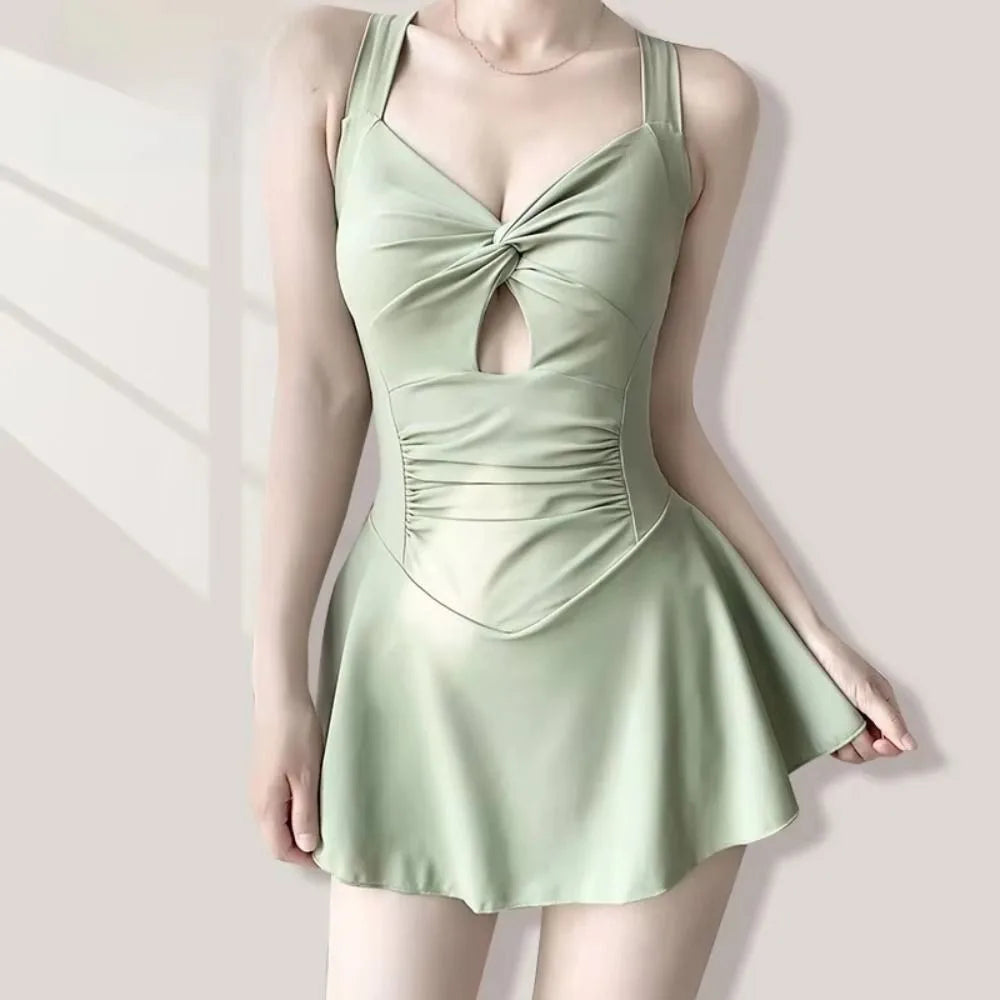 High Waist Women Beach Wear Swim Skirt Waterproof Sun Protection Beach Swimwear Pretty Swim Suit Summer Beach Dress Summer