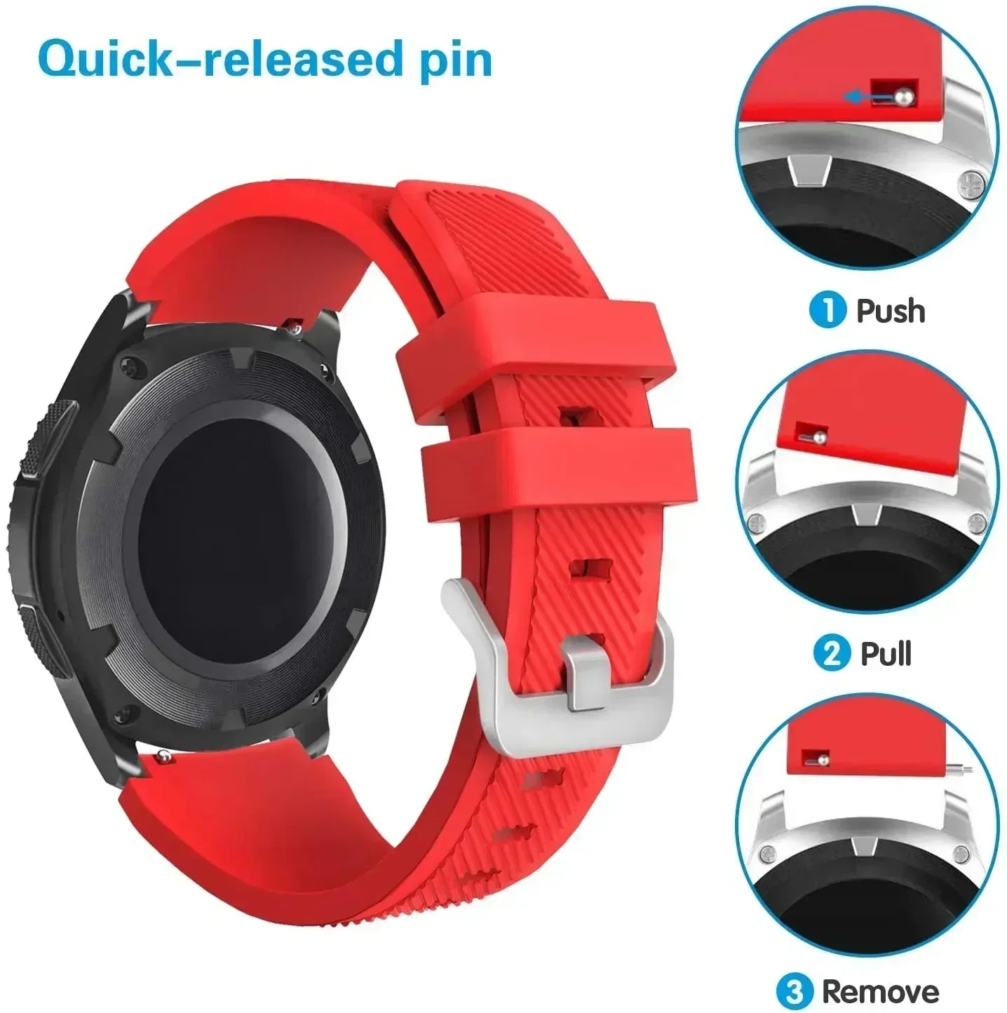 22mm Silicone Strap For New C20 Pro Smart Watch Wristband Bracelet Band For Zeblaze Btalk 3 Plus/Ares 3 Pro/Vibe 7 7 Pro 7 Lite