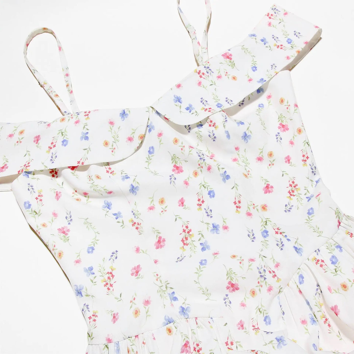 Mingmingxi Fashion Summer Dresses 2024 Floral Print Party Dresses Off The Shoulder Holiday Dress Elegant  A Line Women Clothing