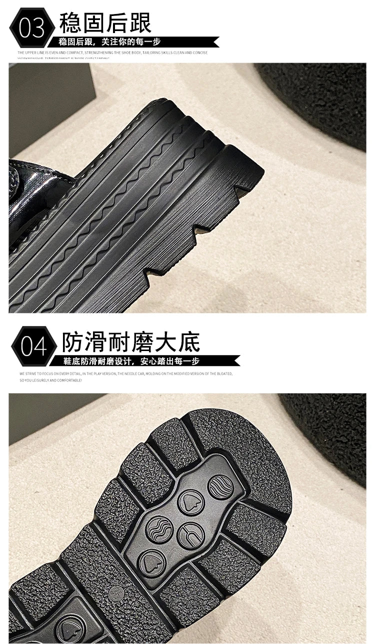 New Fashion Slippers Women Thickness Wedges High Heels Leisure Summer Sandals Female Platform Fish Mouth Shoes Ladies Slippers