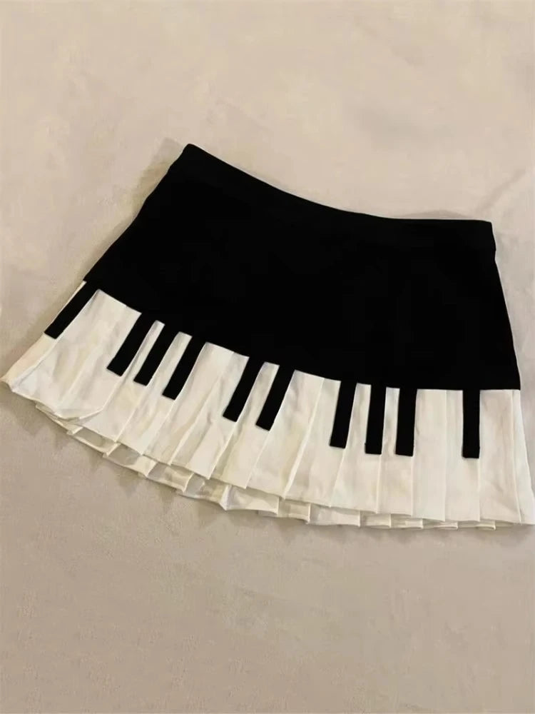 Mini Skirts for Women Sweet Cute Jupe Fashion Summer Japanese 2025 Faldas Mujer De Moda Bow Polka Dot Ruffles Y2k Skirt