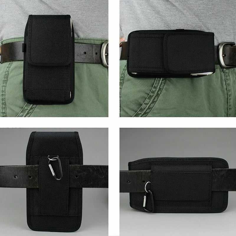 1pc Universal Waist Packs for Cellphone Bag Belt Mobile Phone Organizer Belt Clip Cards Holder Oxfordfabric Waist Bag Wallet