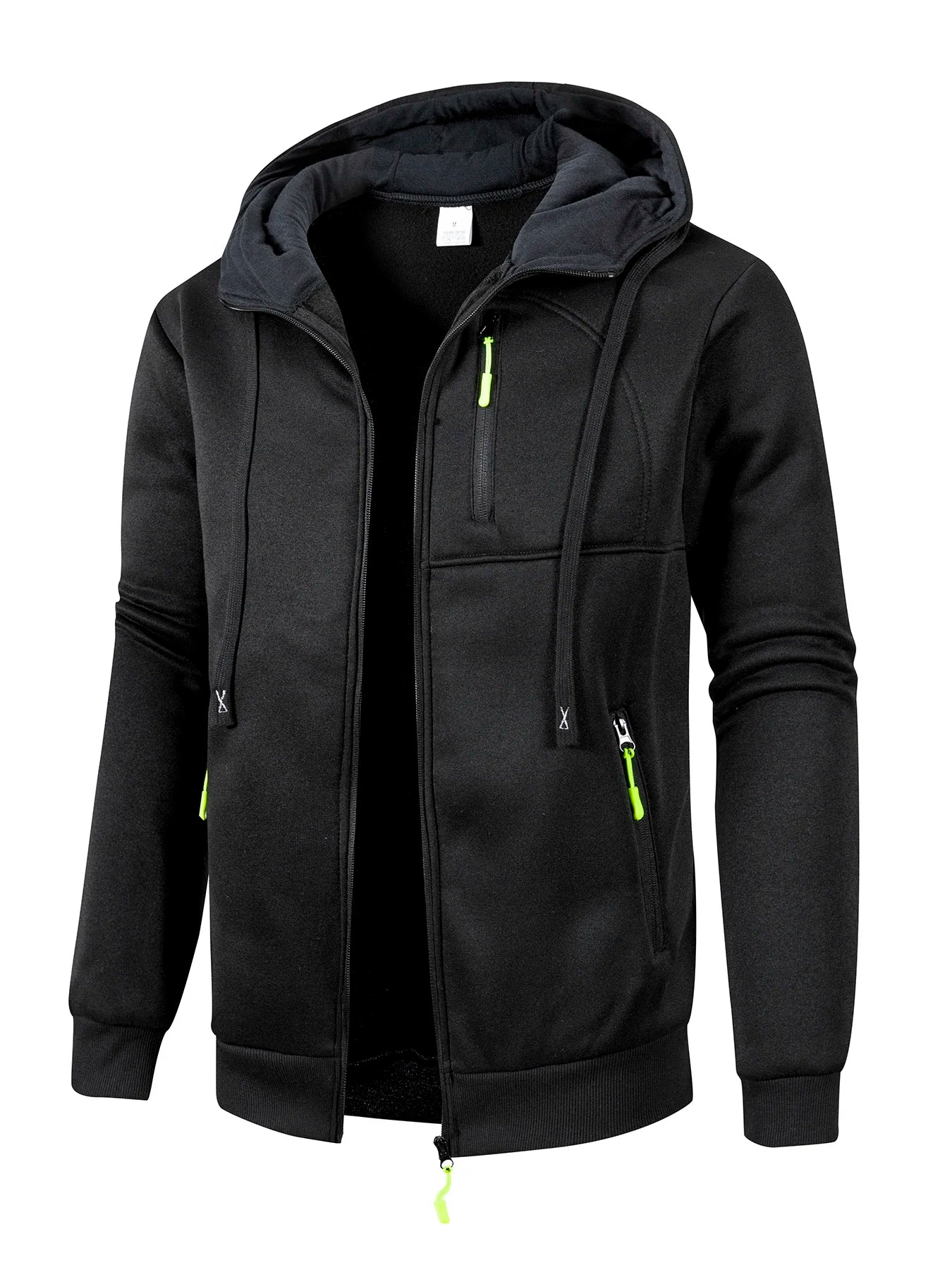 Men's Sports Jacket Long Sleeve Sweatshirt Zipper Design Hooded Cardigan Coat Men Sportswear Slim Fit Casual Jacket Clothing