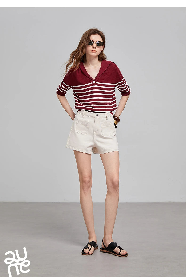 TOYOUTH  Women Knitwear 2025 Summer New Tops 8523015