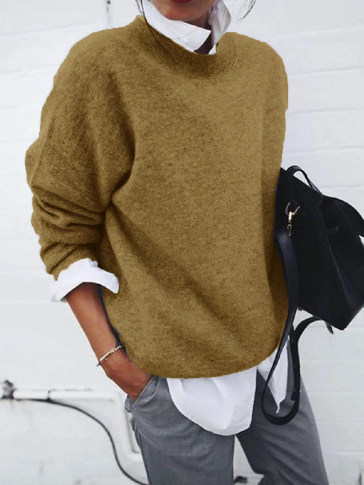 2024 Spring Thin Y2K Women Loose Shirts &Blouses O Neck Long Sleeve Tops Fashion Sweater Korean Streetwear Lady Casual Pullovers