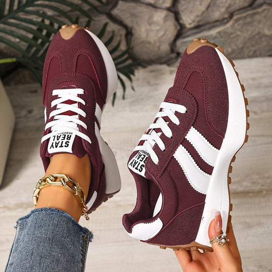 Women Sneakers Retro Spring Autumn Sneakers Women Casual Flat Bottom Round Toe Sports Shoes Fashionable Designer Shoes Women
