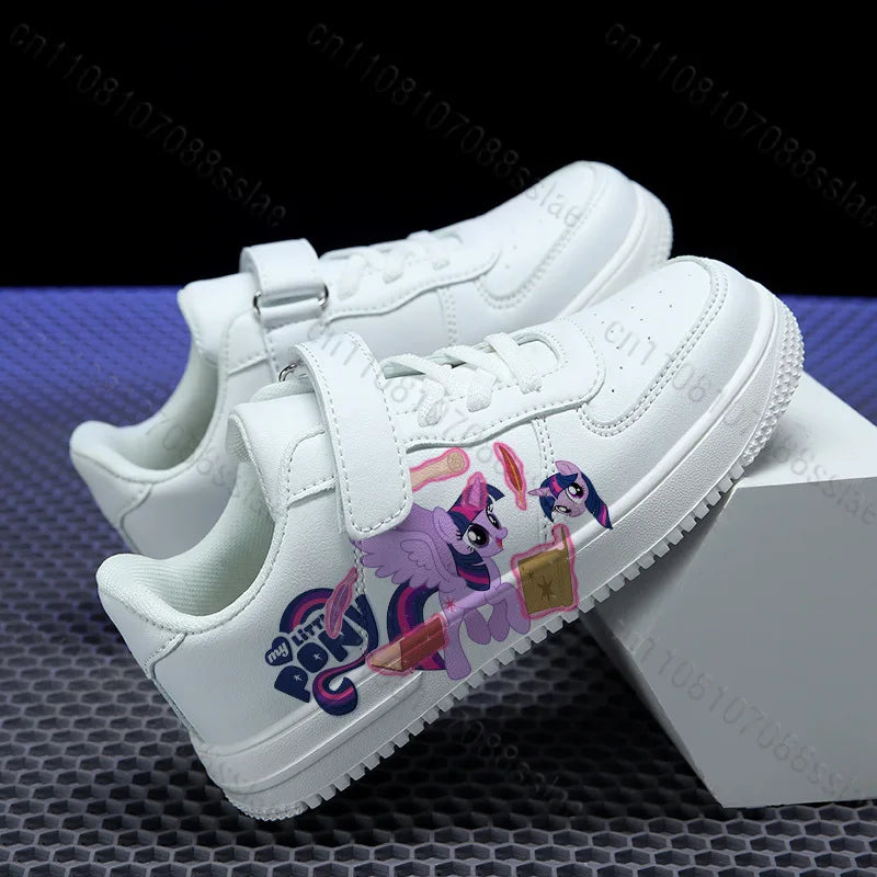 Twilight Sparkle Lovely Cartoon Printing Girls Children Parent Child Student Teenager Lightweight Lace Up Casual Sports Shoes
