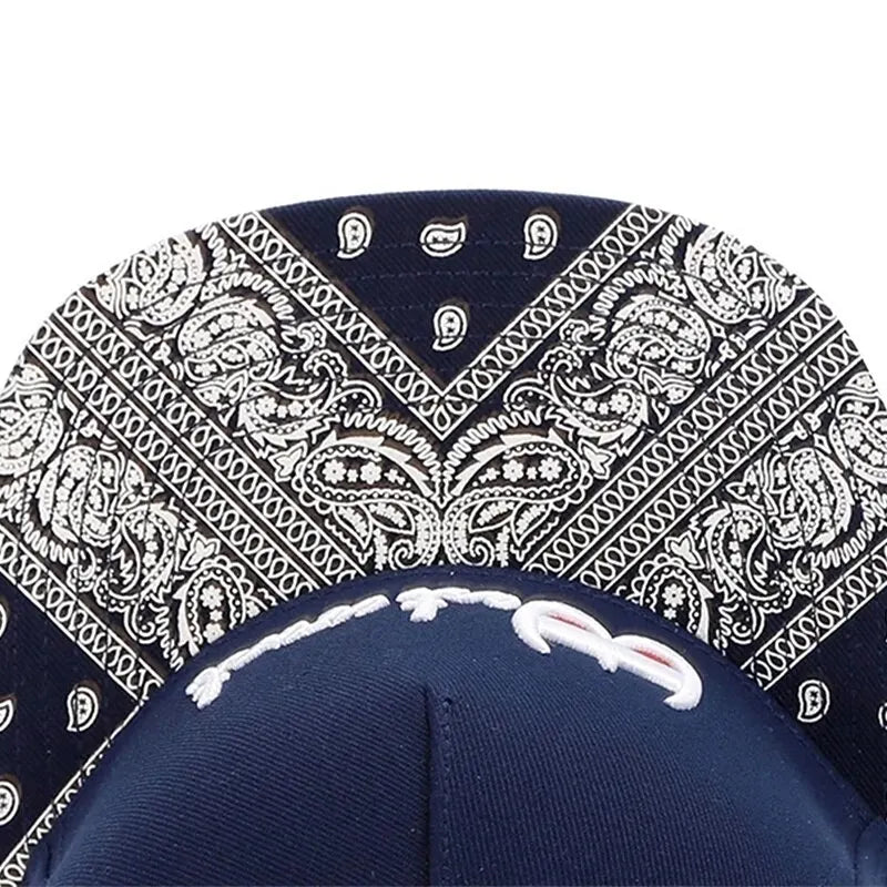 Unisex Letter Embroidery Geometric Printing Hip-hop Hats Outdoor Adjustable Casual Baseball Caps Sunscreen Hat BAZAARHUBO