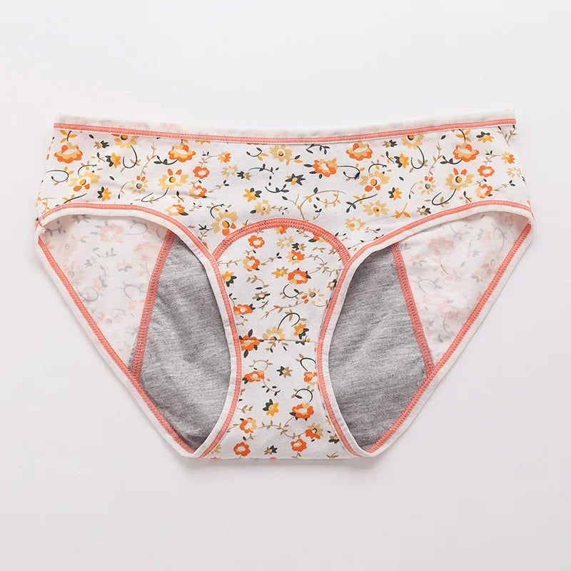 Cotton Comfortable Menstrual Panties Women Briefs Leak Proof Girls Physiological Pants Panty Student Mid Waist Panties Calcinhas