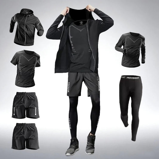 Mix Match Multiple Pieces Sportswear Set Comfortable Breathable Four Seasons Available Outfits for Gym Jogging Boxing Training