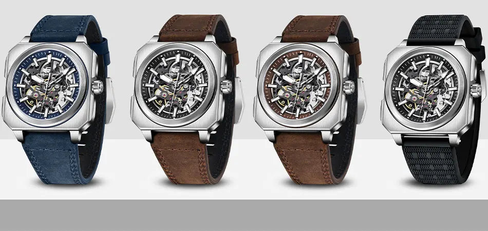 PAGANI DESIGN New Hollowed Men Mechanical Watch Top Brand Sapphire Glass Clock Classic Luxury Waterproof Automatic Men's Watches