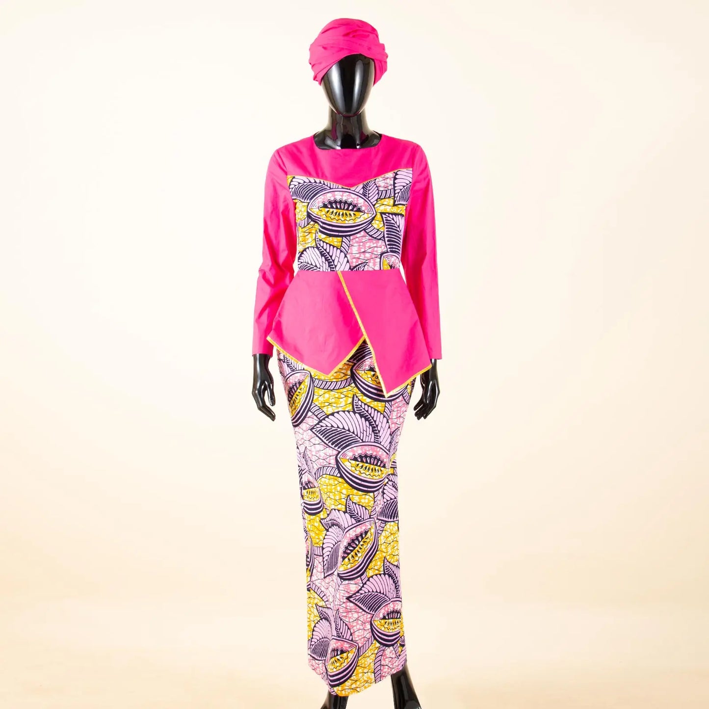 African Dresses for Women Elegant Patchwork Women Gown with Headscarf  Wedding Party African Style Ankara Print 2525050