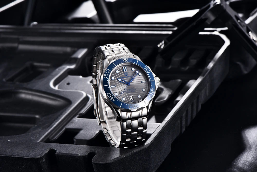 2026 New PAGANI DESIGN Gold Luxury Diving Mens Watches Automatic Watch For Men Mechanical Wristwatches AR Sapphire Ceramic Bezel