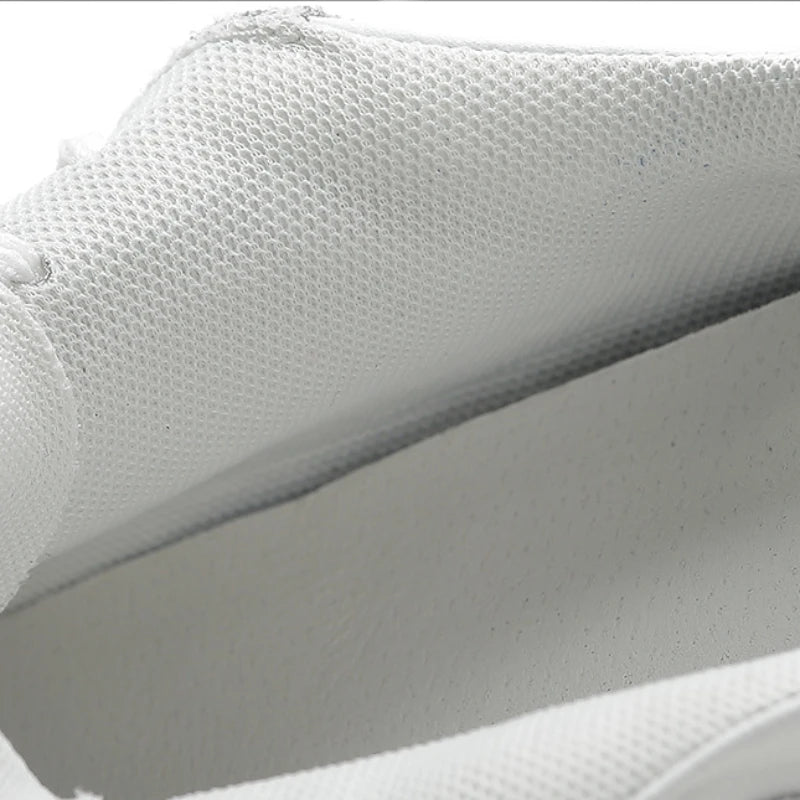 Women's Sneakers Genuine Leather Womens Casual Shoes Thick Sole Increase Height 10cm Women Sneakers Breathable Shoes Botas Mujer