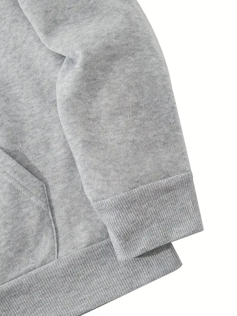 Men's autumn and winter casual fashion loose back poker card A graphic printed long sleeved hooded sweatshirt warm pullover BAZAARHUBO