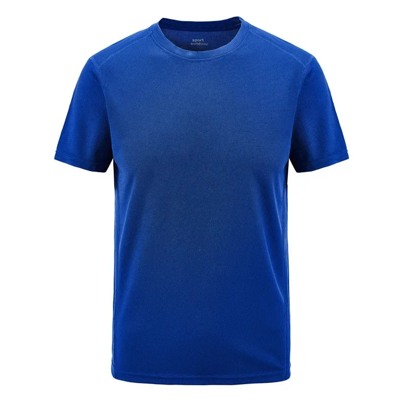 Plus Size 7XL 8XL Summer t-shirts Men Outdoor Quick Dry Sportwear Tshirts Fitness For Gym Joggers Running T-shirts Men Clothing