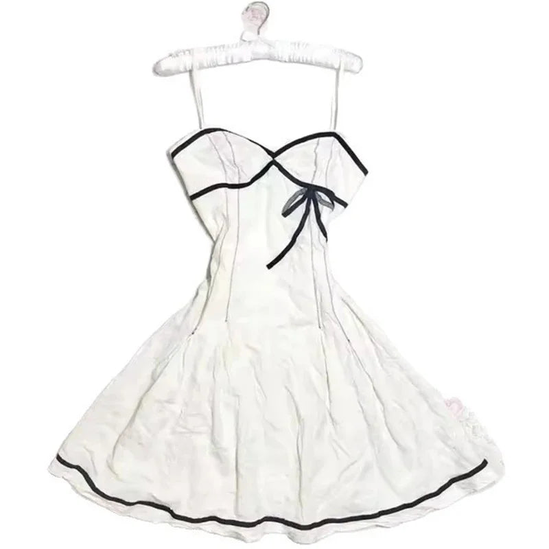NEW Rock Goth Hip Hop Y2K Dress Frock Streetwear High Street Fashion Sexy Jersey Dress Classic Minimalist Yarn Skirt Casual