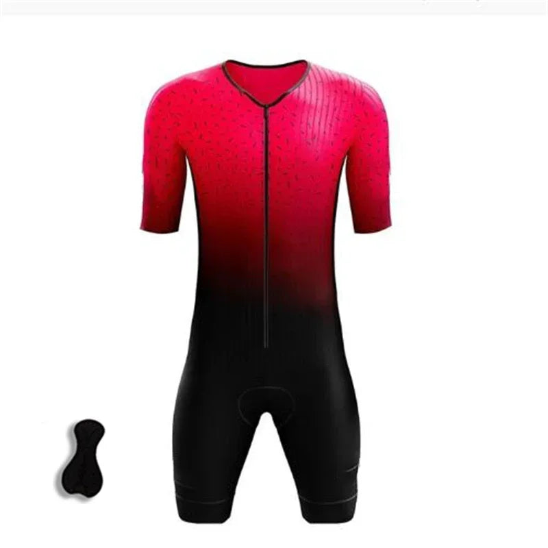 Wholesale Man's Custom Team Cycling Clothing Design Professional Cycling Jersey Triathlon Jumpsuit ,  Running  Clothing Jumpsuit