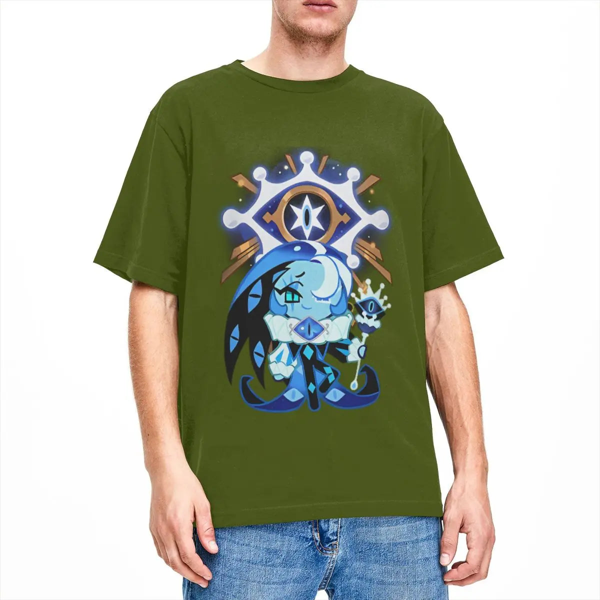 Shadow Milk Cookie Run Kingdom T Shirts Men Women 100% Cotton Leisure T-Shirts O Neck Cartoon Anime Tee Shirt Clothing Printed