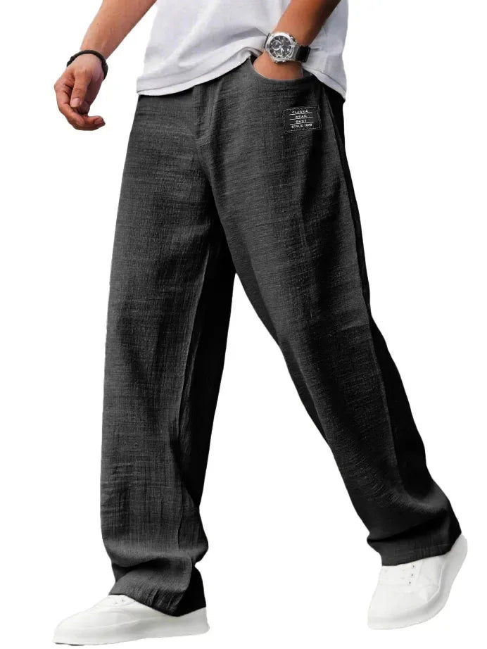 Summer Pants for Men Mens Linen Pants Mens Summer Elastic Waist Elastic Waist Pants Summer Pants Men Pants Men 2025 Mens Summer