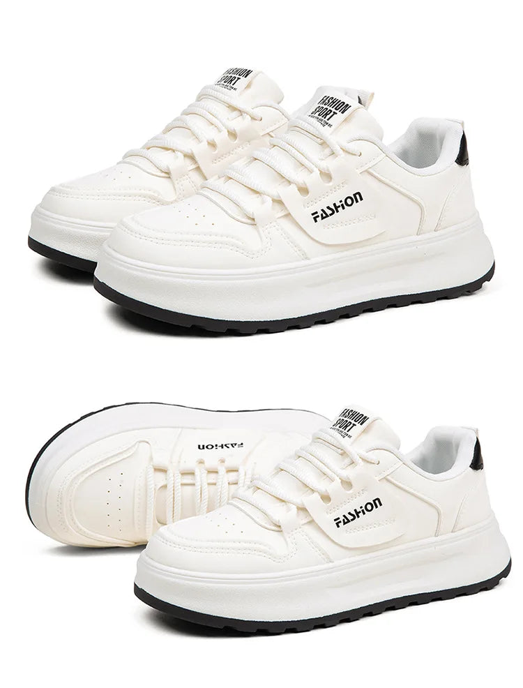 Comfortable Women's Sneakers 2026 New White Sneakers For Ladies Casual Shoes Women Fashion Flat Female Platform Shoes Woman