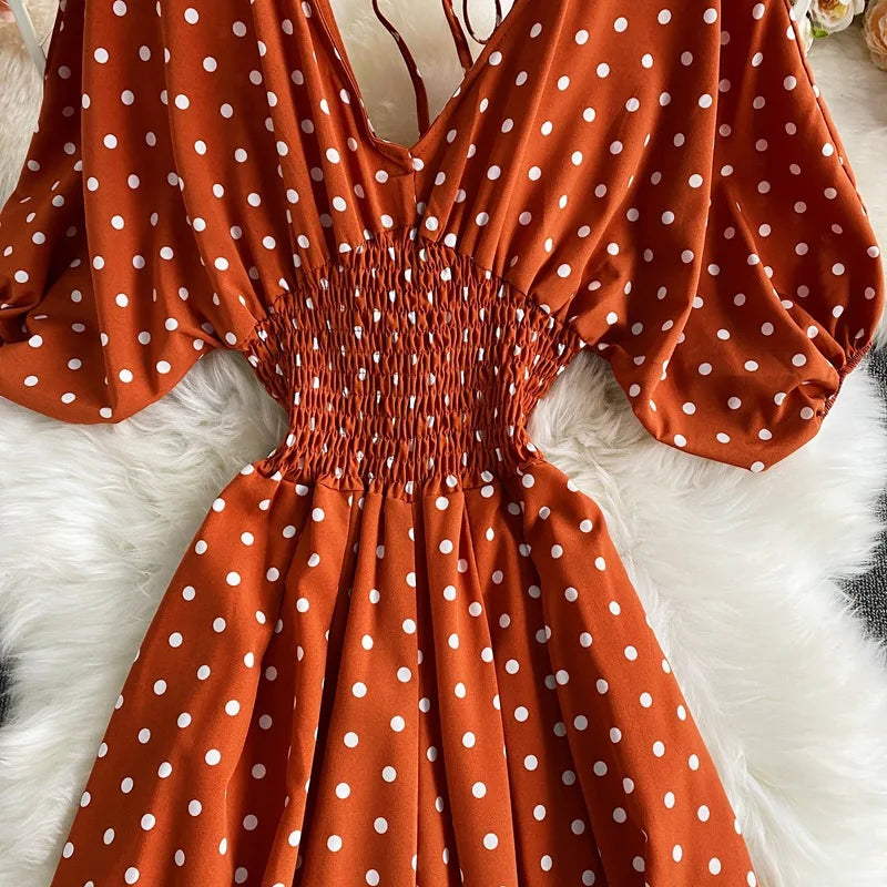 V Neck Sexy Dolman Sleeves Waist Slim Floral Print Jumpsuit Women Wide Leg Trousers Jumpsuit