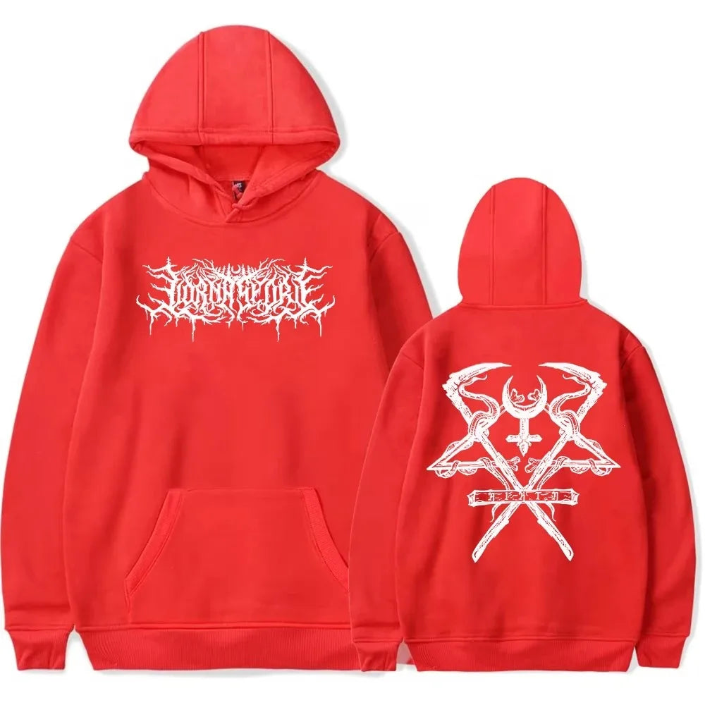 Symphonic Dead Core Band Lorna Shore Album Graphic Print Pullover Men Women Loose Casual Hoodie New Fashion Oversized Sweatshirt
