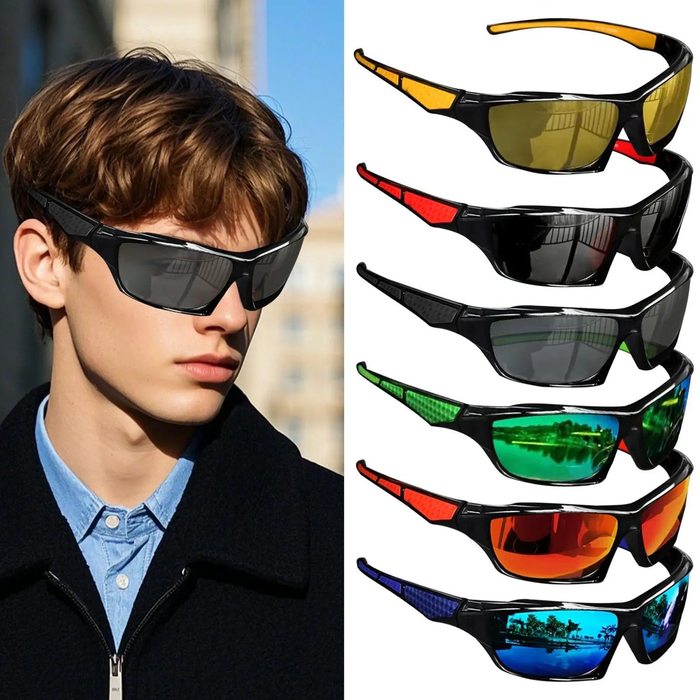 Fashion Sports Sunglasses Polarized UV Protection Personalizeds Glasses Frame Men's And Women's Eyewear Outdoor Cycling Sunglass