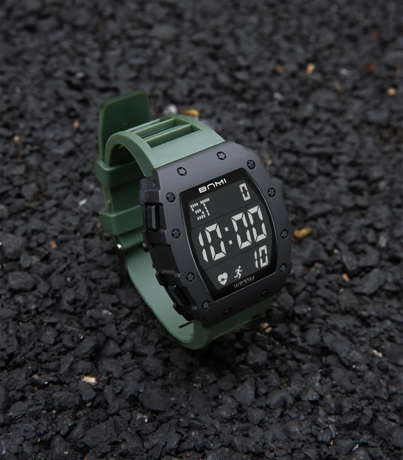 2025 Man Digital Watch Outdoor Sports Multifunctional Waterproof Shock Luminous LED Military Electronics Watch High-end Luxury