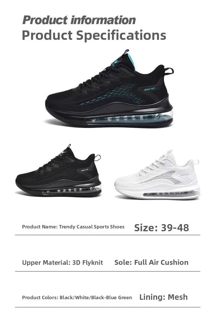 Men's Running Shoes Spring 2026 New Style Shock Absorption Air Cushion Sports Shoes Korean Version Heightening Fashion Casual...