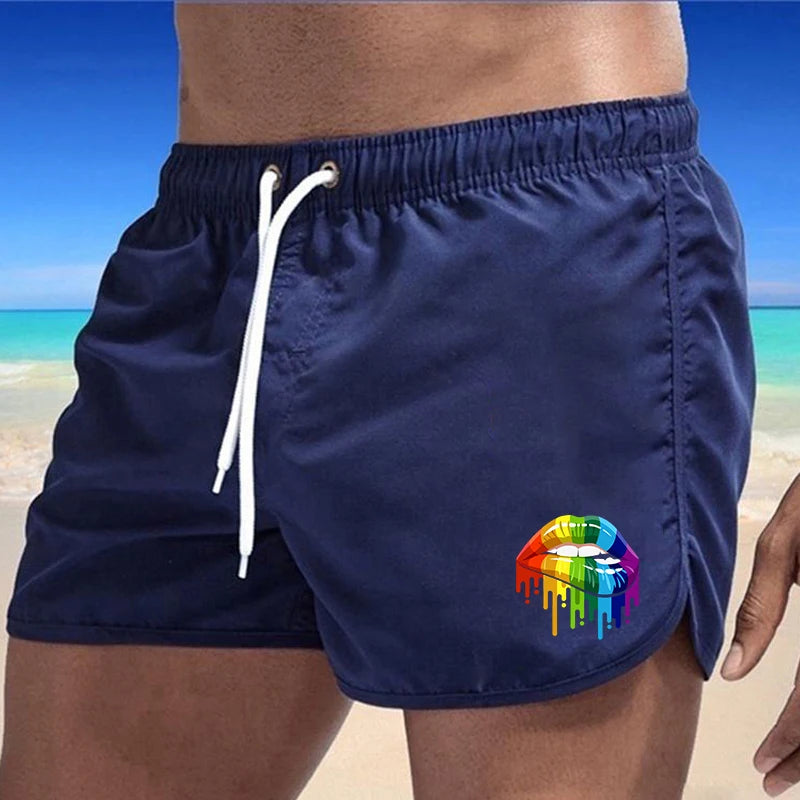 Summer Men's Swimwear Shorts Beachwear Sexy Swim Trunks Men Swimsuit Low Waist Breathable Beach Surfing