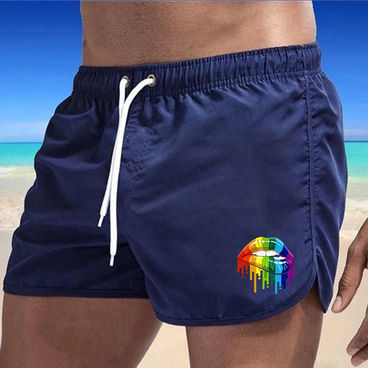 Summer Men's Swimwear Shorts Beachwear Sexy Swim Trunks Men Swimsuit Low Waist Breathable Beach Surfing